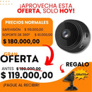 Mini Cámara de Seguridad FULL HD 1080P - SAFEVISIÓN + [ ¡REGALO EXCLUSIVO SOLO HASTA LAS 11:59 PM DE HOY] 🎁🔥