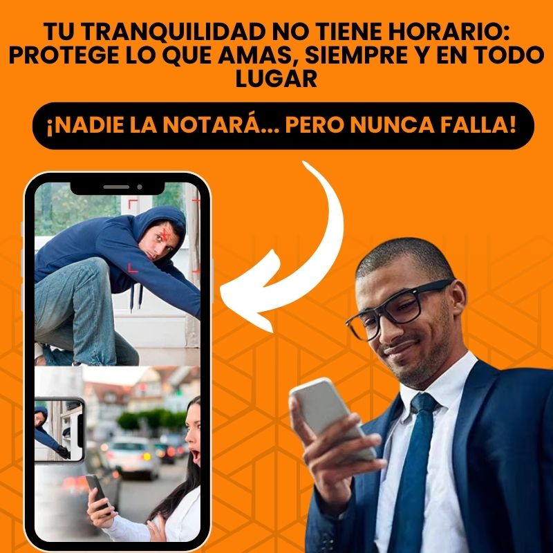 Mini Cámara de Seguridad FULL HD 1080P - SAFEVISIÓN + [ ¡REGALO EXCLUSIVO SOLO HASTA LAS 11:59 PM DE HOY] 🎁🔥