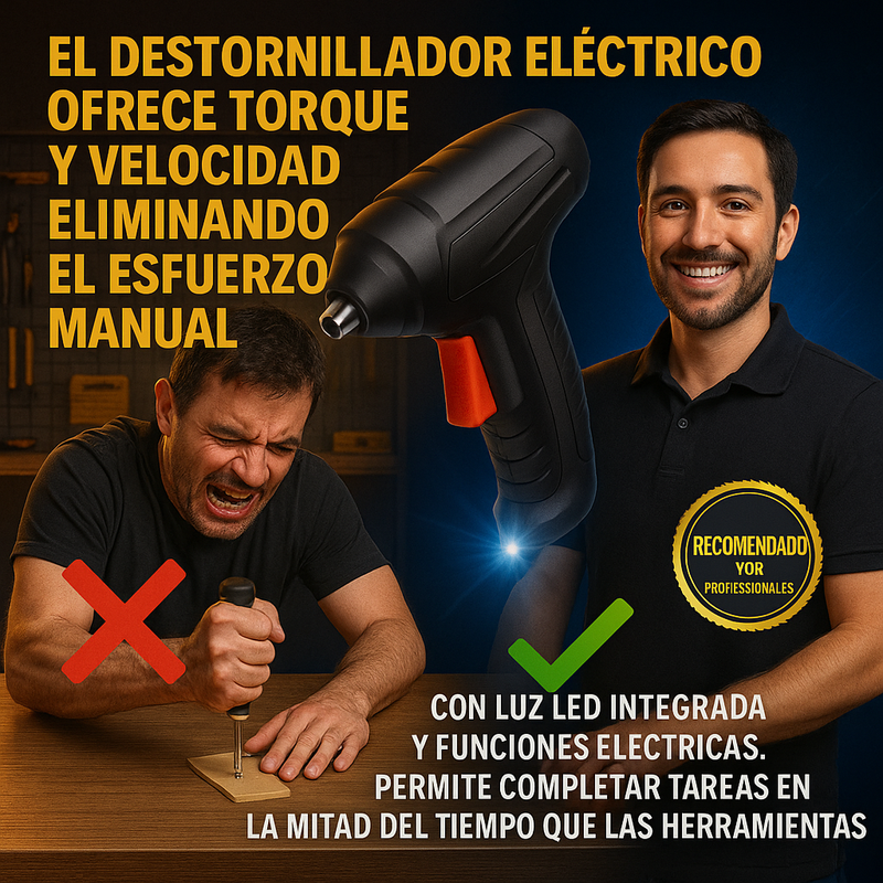 Kit Destornillador Eléctrico Portátil ZORTINS™ con 47 puntas variadas, un mandril + ¡Juego de herramientas adicional como REGALO para los primeros 50 que aprovechen esta oferta!🎁 ¡Solo por hoy hasta las 11:59 p. m. con envío GRATIS y pago contra entrega!